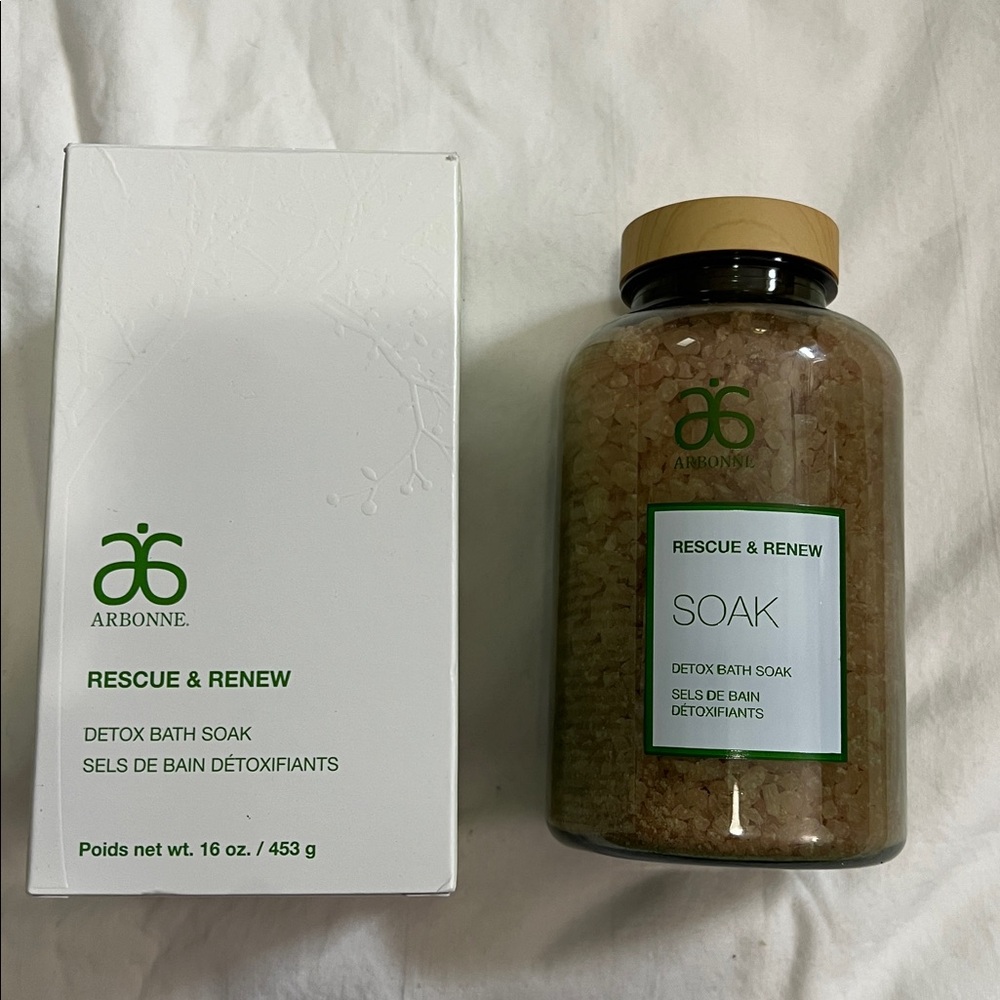 Arbonne Rescue & Renew Detox Bath Soak NEW